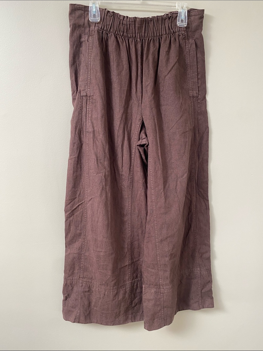 Free People Days End Linen Pull On Pants Large - Picture 2 of 9